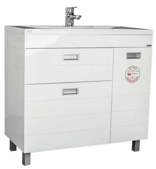 Тумба под умывальник "Elen 90" Cube с двумя верхними ящиками В2 Домино