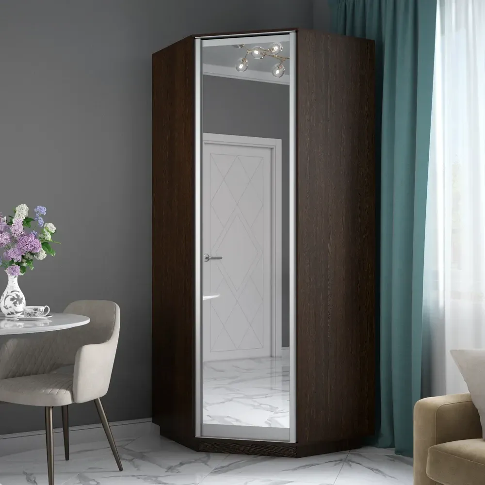 Шкаф угловой  Экспресс с зеркалом