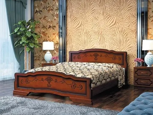Кровать из массива Карина-6 (90*200) орех