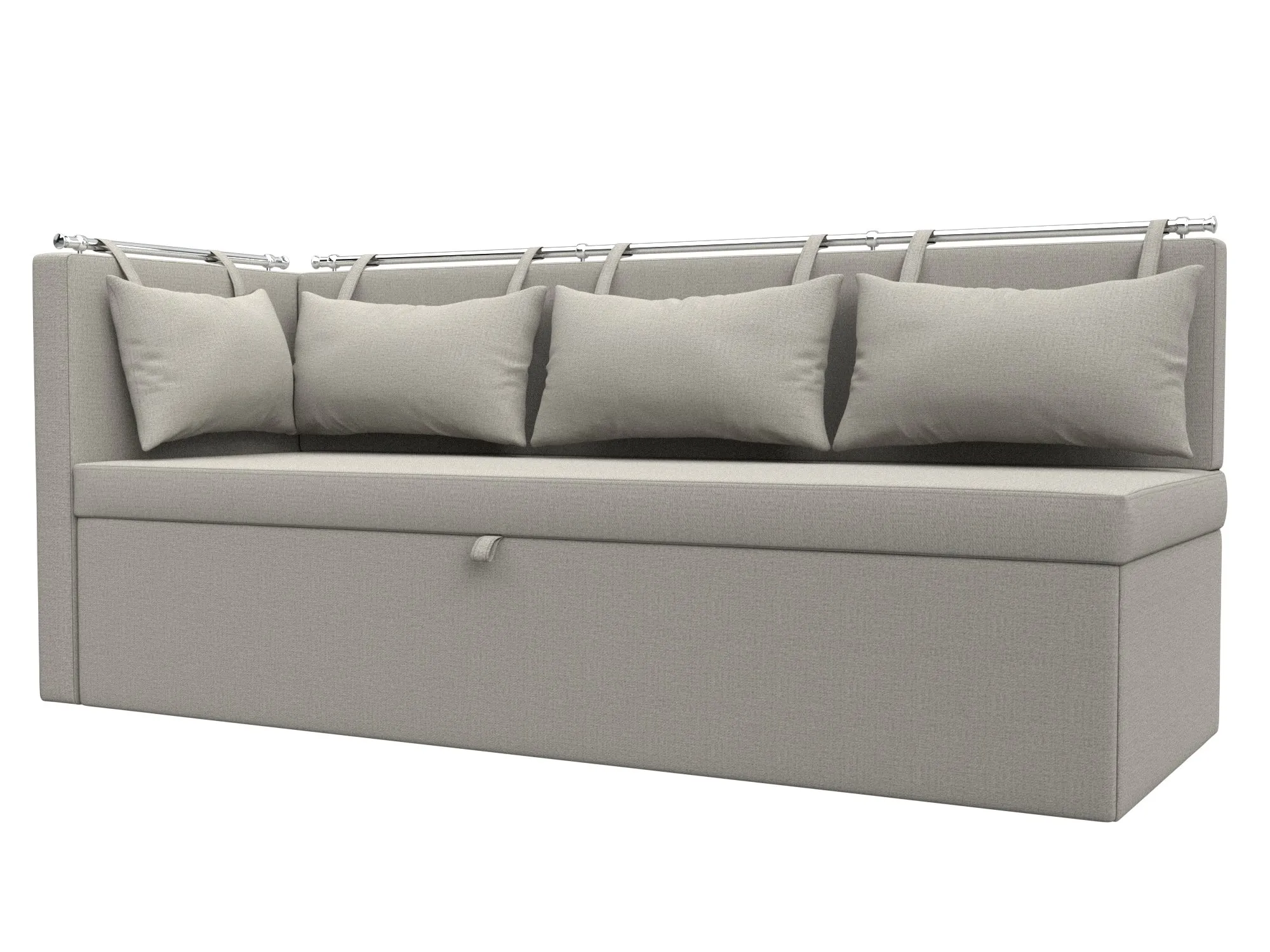 Диван кухонный прямой Метро с углом слева