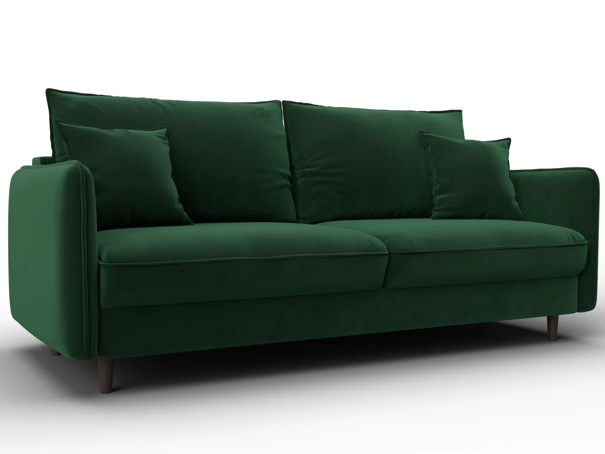 Диван прямой Лига-064 НПБ ( SEVEN 626 зеленый )