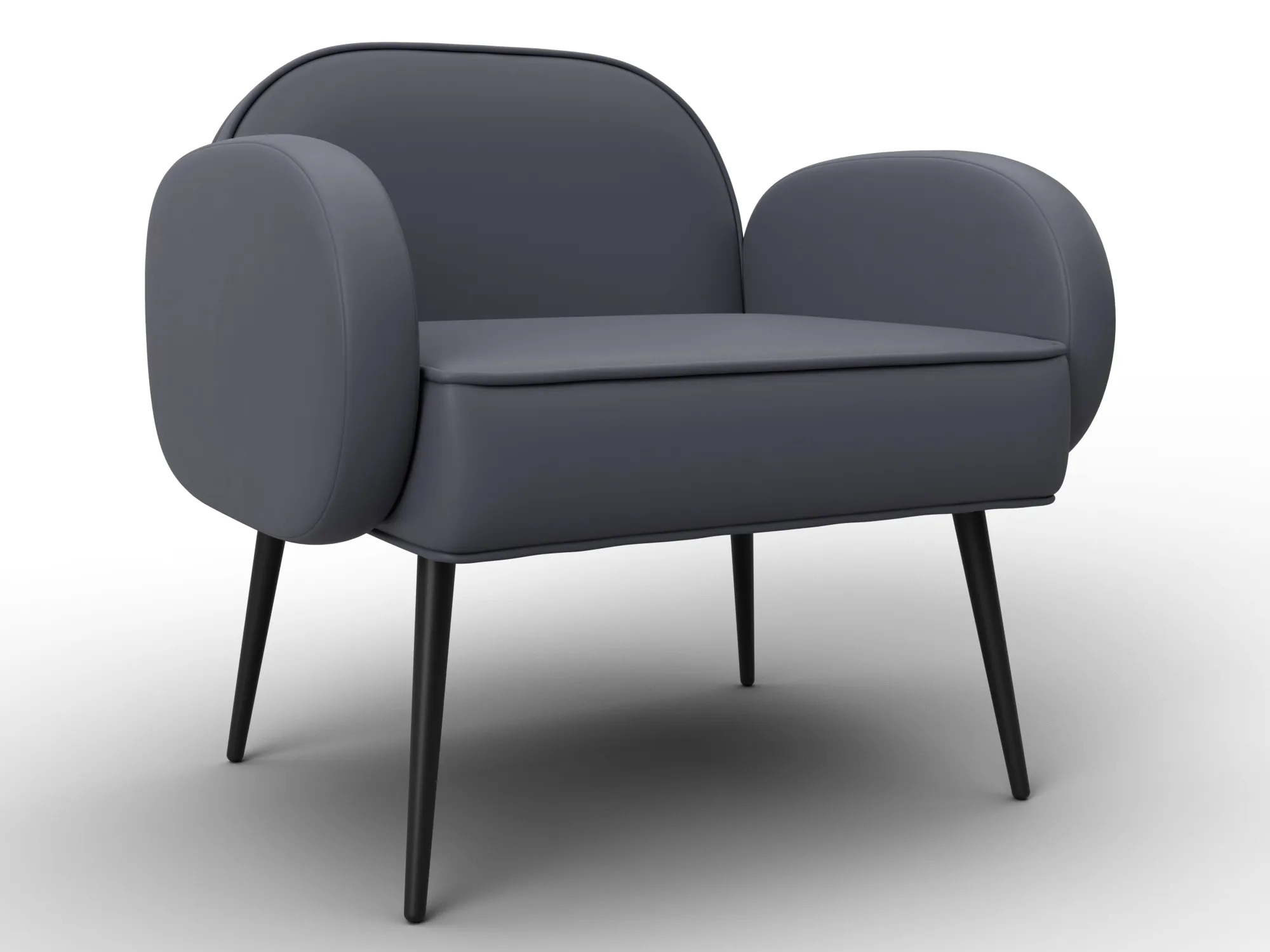 Кресло Лига-086 ( экокожа GRIFON 15 серый )