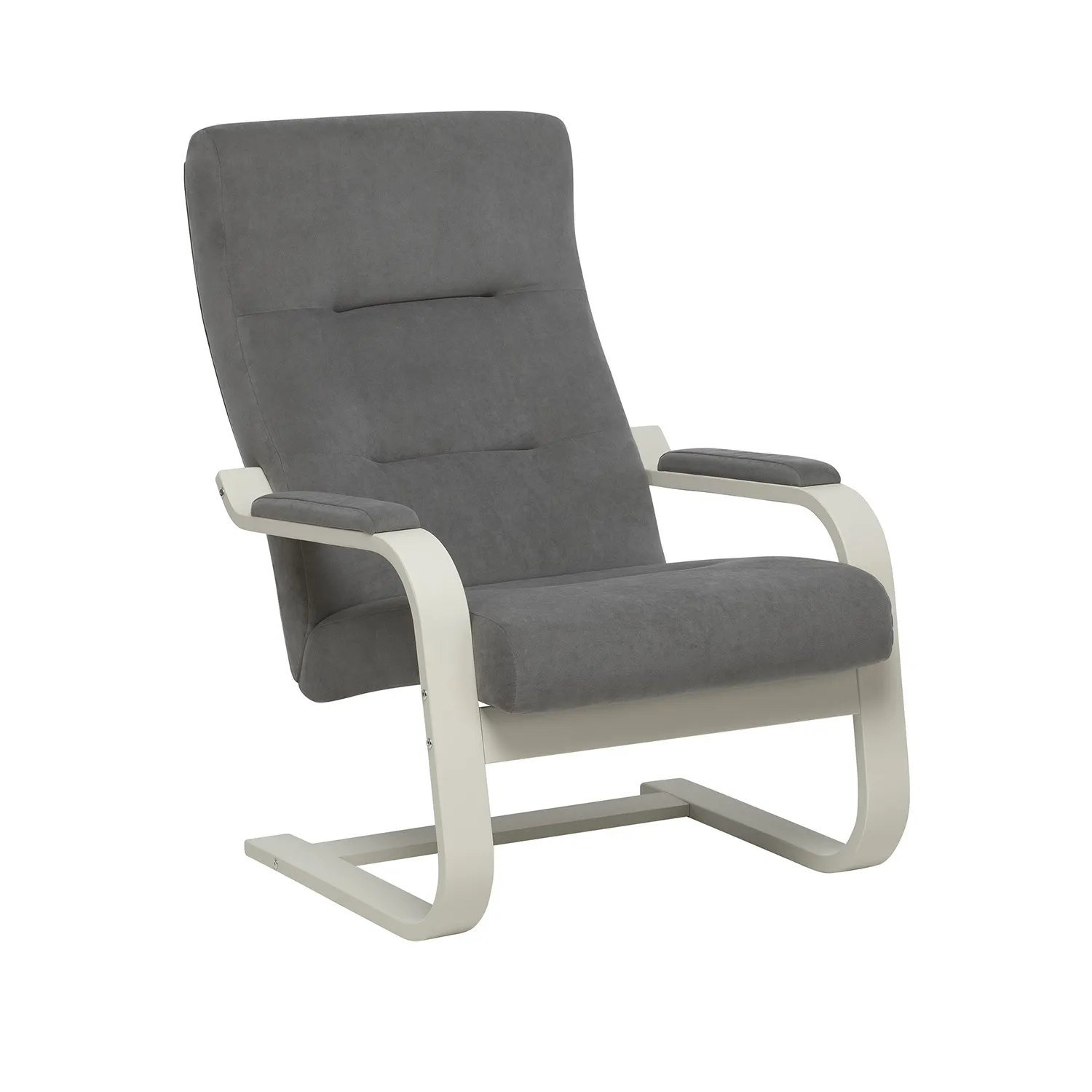 Кресло Leset Оскар NEW (Слоновая кость/Bingo 20 (мышиный))