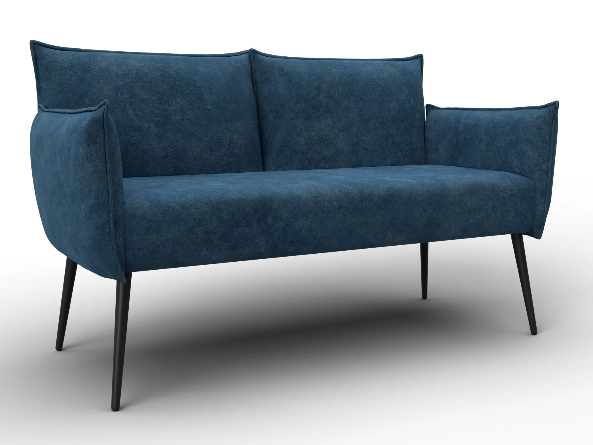 Диван прямой Лига-083 ( велюр BRUT 11 синий )