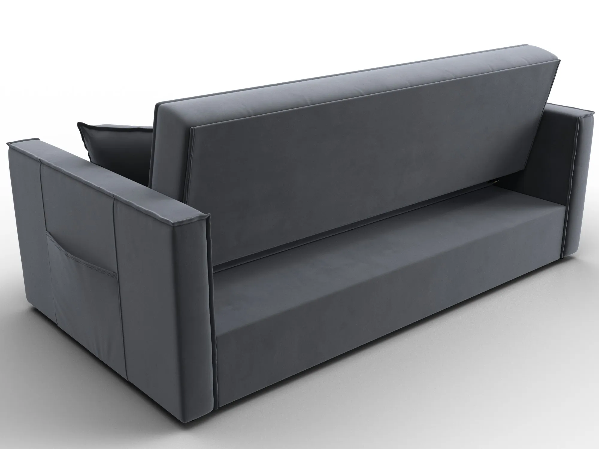 Диван прямой Лига-104 (160) ( SEVEN 17 серый )