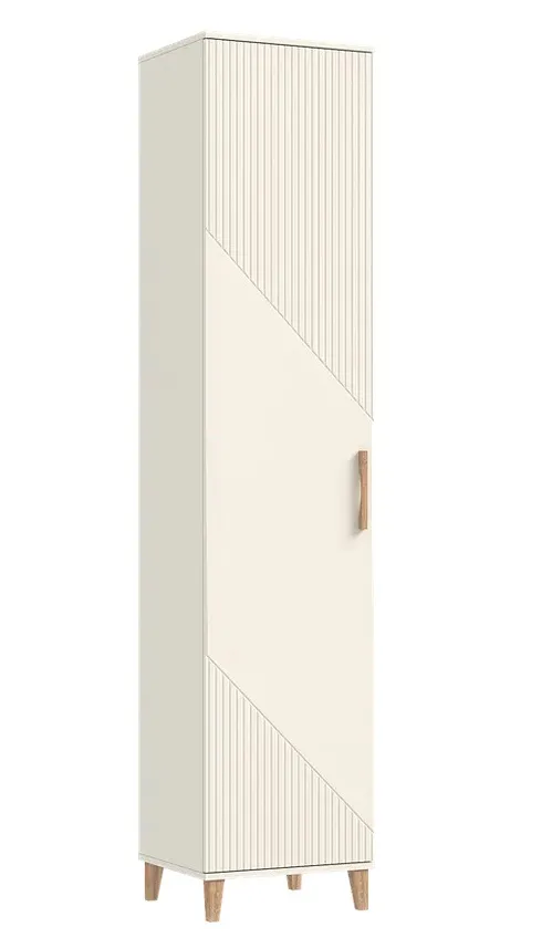 Пенал закрытый Ирис Кашемир/Дуб Крафт серый