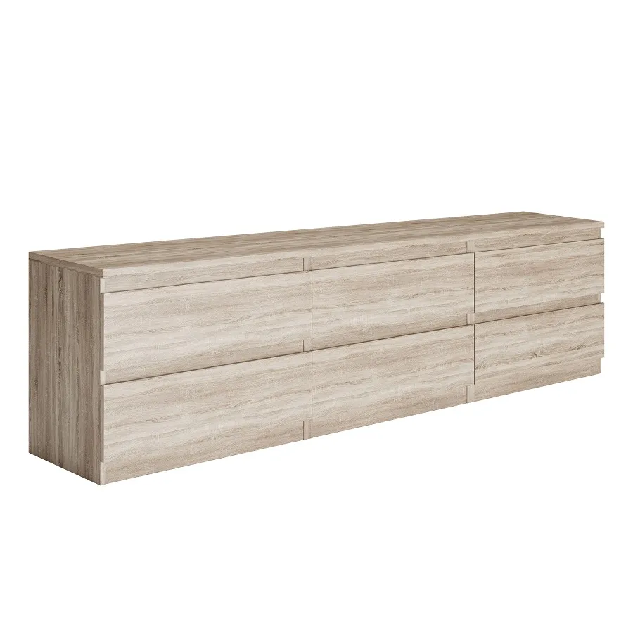 Тумба ТВ Кастор 6 ящиков (сонома)