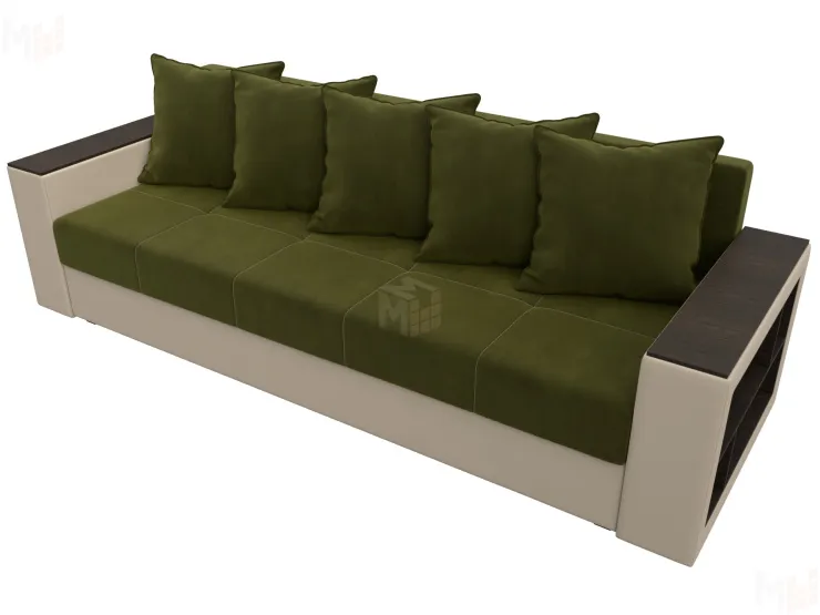 Диван прямой Дубай Лайт ( Зеленый;Бежевый )