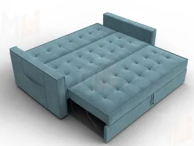 Диван прямой Лига-104 (160) ( SEVEN 113 бирюзовый )