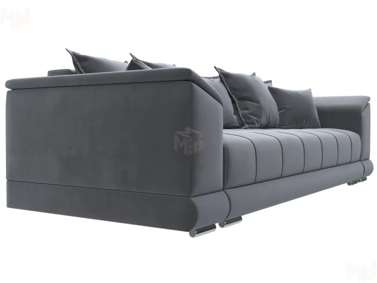 Диван прямой НордСтар НПБ ( SEVEN 17 серый )