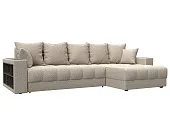 Диван угловой с декором и полкой Лига-050 НПБ