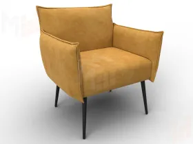 Кресло Лига-083 ( велюр BRUT 10 желтый )