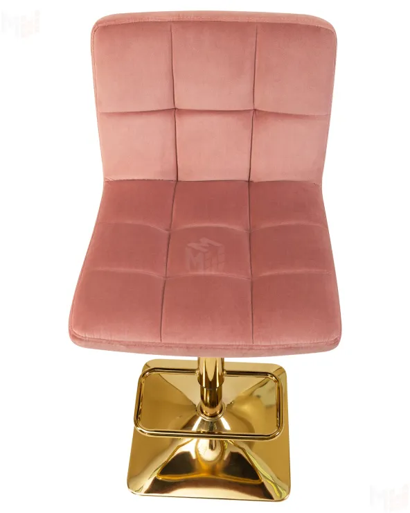 Стул барный DOBRIN GOLDIE (пудрово-розовый велюр (MJ9-32))