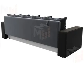 Диван прямой Дубай Лайт ( Серый;Черный )