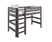 Полувысокая кровать Соня 5 с прямой лестницей (Лаванда)