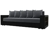 Диван прямой Дубай Лайт ( Серый;Черный )