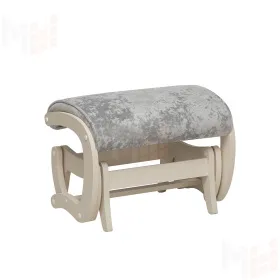 Пуф-маятник Leset Универсальный с кантом (Слоновая кость/Crash LUX 13 (серый))