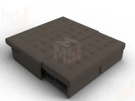 Диван прямой Лига-107 (160) ( Амур 05 коричневый )