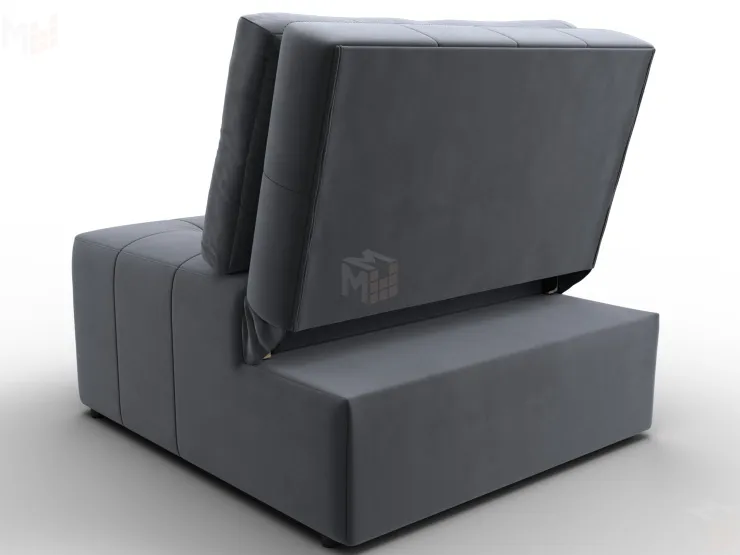 Кресло-кровать Лига-107 (80) ( SEVEN 17 серый )