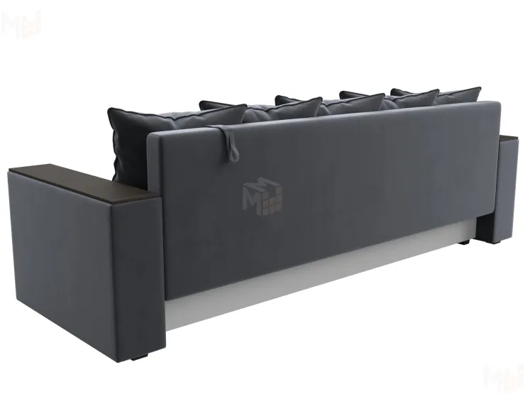 Диван прямой Дубай Лайт полки слева ( Серый )