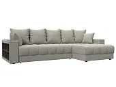 Диван угловой с декором и полкой Лига-050 НПБ