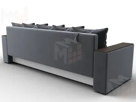 Диван прямой Дубай Лайт ( SEVEN 17 серый )