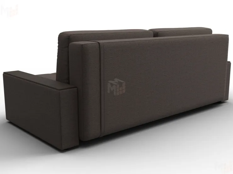 Диван прямой с декором Лига-096 НПБ ( Коричневый\Бежевый )