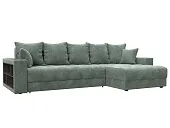 Диван угловой с декором и полкой Лига-050 НПБ