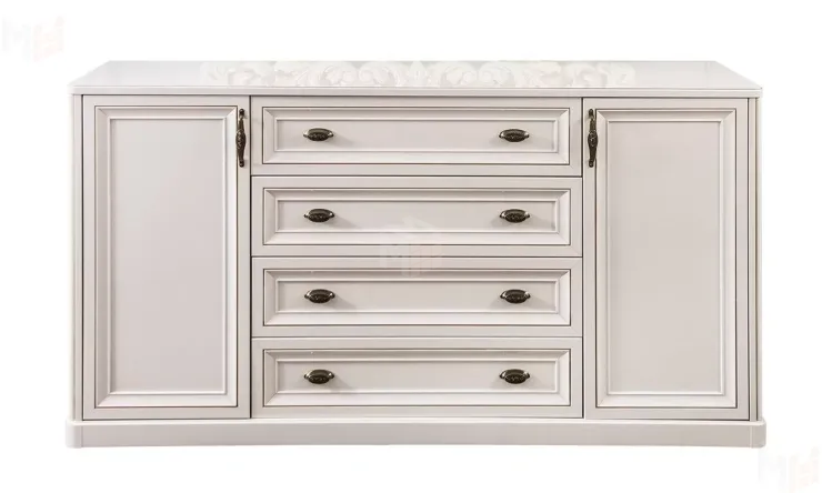 Комод Натали белый глянец (гостиная)