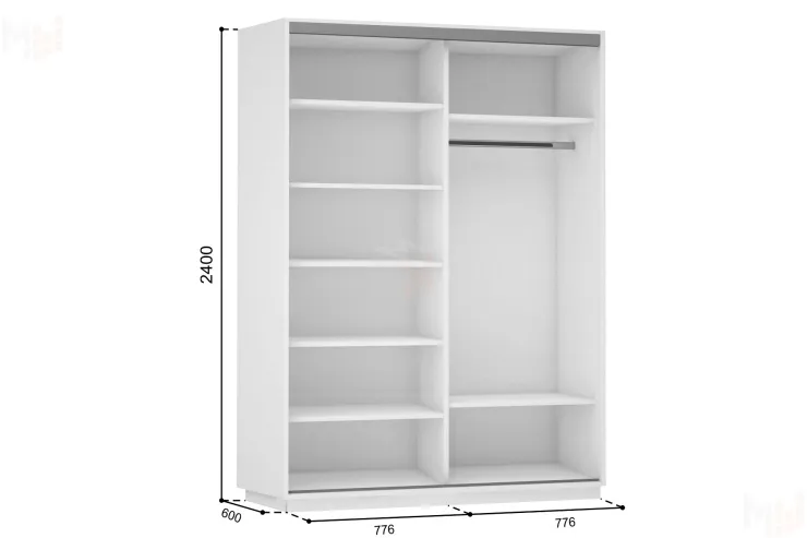 Шкаф-купе Элемент дуо 1600 (выс. 2400)