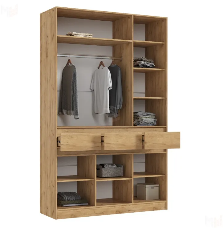 Шкаф Роджинамиф 3-х створчатый (дуб крафт/изумрудный)