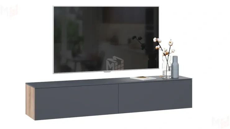 Тумба ТВ Порто - ТД-393.03.11 Яблоня Беллуно, Графит софт