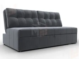 Диван прямой Лига-107 (160) ( SEVEN 17 серый )