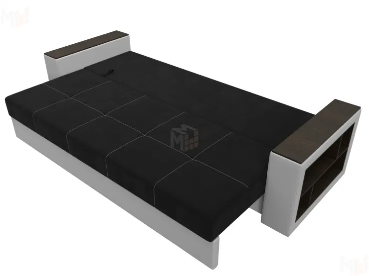 Диван прямой Дубай Лайт ( Черный;Белый )