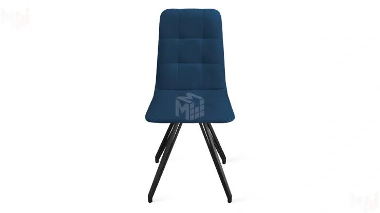 Стул Аспен К4 Черный муар, Велюр Confetti Blue