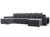 Диван П-образный Дубай полки справа