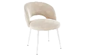 Стул Моли пломбир (велюр)/белый