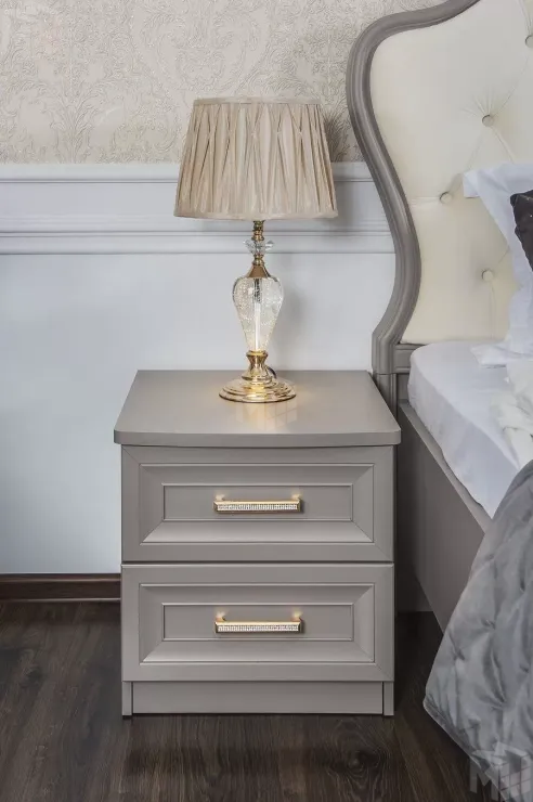 Тумба прикроватная Мокко серый камень