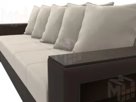 Диван прямой Дубай Лайт ( Бежевый;Коричневый )