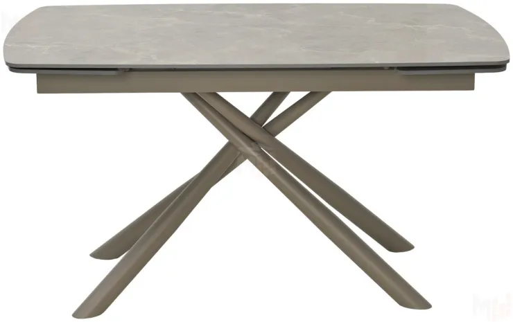 Стол RIVOLI 140 MATT LATTE STONE SOLID CERAMIC / TAUPE