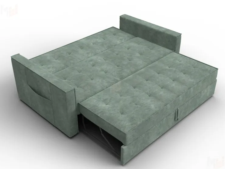 Диван прямой Лига-104 (160) ( BRUT 08 зеленый )