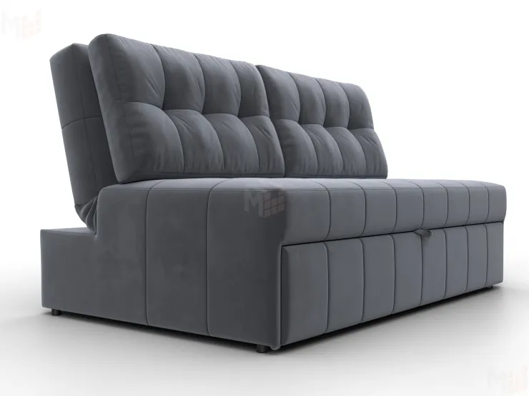 Диван прямой Лига-107 (140) ( SEVEN 17 серый )