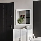 2.02.12.280.1 СИРИУС зеркало навесное 78х78 белое RU