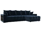 Диван угловой с декором и полкой Лига-050 НПБ
