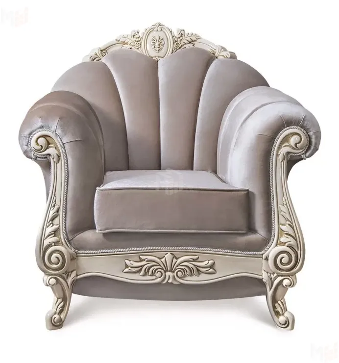 Кресло Марселла крем глянец