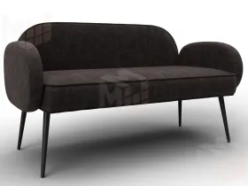 Диван прямой Лига-086 ( BRUT 17 коричневый )