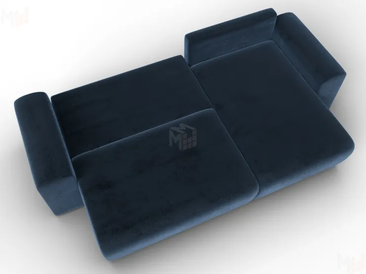 Диван угловой Лига-099 угол универсальный ( TOWER 13 синий )