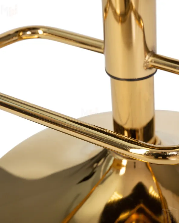 Стул барный DOBRIN CHARLY GOLD (серый велюр (MJ9-75))