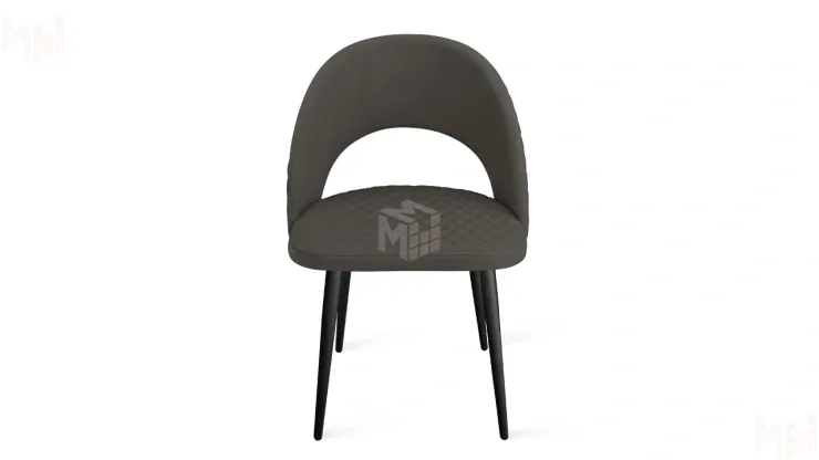 Стул Гэтсби К1К Черный муар, Велюр Confetti Stone