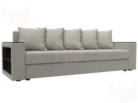 Диван прямой Дубай Лайт полки слева ( Бежевый )